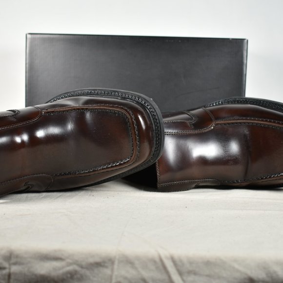 ALFANI MARLIN BROWN MENS SHOE SIZE 8.5 MEDIUM MADE IN BRAZIL